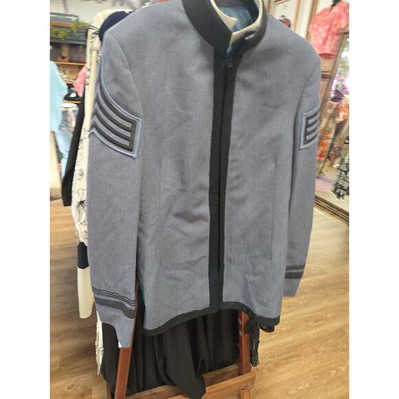 Military Academy West Point Men's Cadet Gray Wool Uniform Jacket Coat 40 20 1/2 - Picture 4 of 10